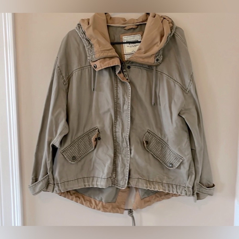 Abercrombie & Fitch Utility Jacket in Taupe and Khaki